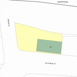 367 California St, Newton, MA 02458 plot plan