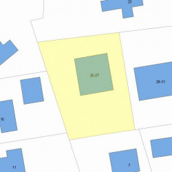 25 Oak St, Newton, MA 02464 plot plan