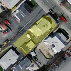 165 Adams St, Newton, MA 02460 aerial view