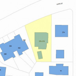 376 Ward St, Newton, MA 02459 plot plan