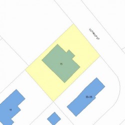 15 Lothrop St, Newton, MA 02460 plot plan