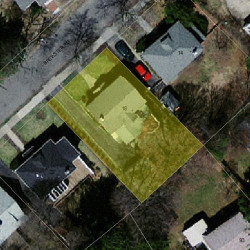 18 Brewster Rd, Newton, MA 02461 aerial view