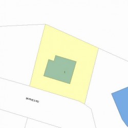 1 Barnes Rd, Newton, MA 02458 plot plan