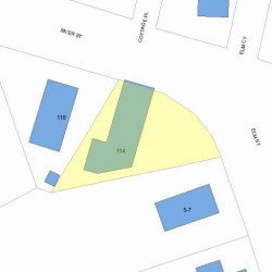 114 River St, Newton, MA 02465 plot plan