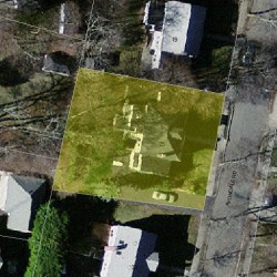 25 Avondale Rd, Newton, MA 02459 aerial view