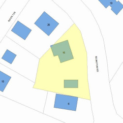 16 Islington Rd, Newton, MA 02466 plot plan
