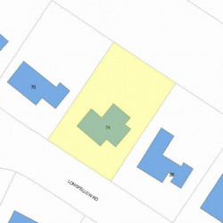 74 Longfellow Rd, Newton, MA 02462 plot plan