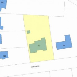 16 Stanley Rd, Newton, MA 02468 plot plan