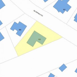 160 Dickerman Rd, Newton, MA 02461 plot plan
