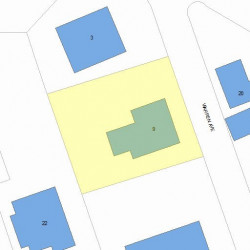 9 Warren Ave, Newton, MA 02465 plot plan