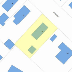 16 Broadway Ter, Newton, MA 02460 plot plan