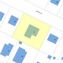167 Adams Ave, Newton, MA 02465 plot plan