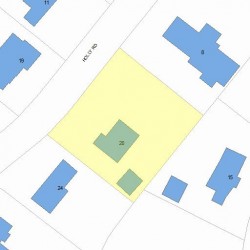 20 Holly Rd, Newton, MA 02468 plot plan