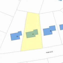 45 Waban Ave, Newton, MA 02468 plot plan