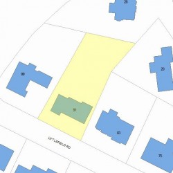 91 Littlefield Rd, Newton, MA 02459 plot plan