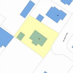 36 Billings Park, Newton, MA 02458 plot plan