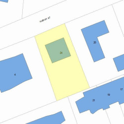 24 Waban St, Newton, MA 02458 plot plan