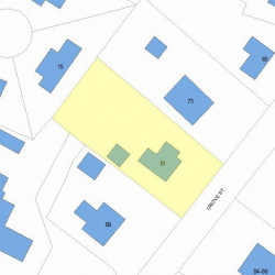 81 Grove St, Newton, MA 02466 plot plan