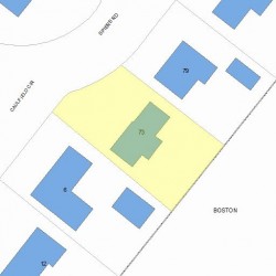 73 Spiers Rd, Newton, MA 02459 plot plan
