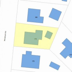 170 Woodcliff Rd, Newton, MA 02461 plot plan
