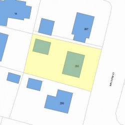 295 Waltham St, Newton, MA 02465 plot plan