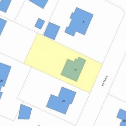 15 Vista Ave, Newton, MA 02466 plot plan