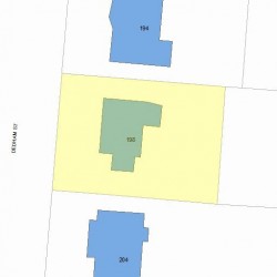 198 Dedham St, Newton, MA 02461 plot plan