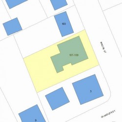 107 Bridge St, Newton, MA 02458 plot plan