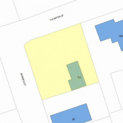 152 Webster St, Newton, MA 02465 plot plan