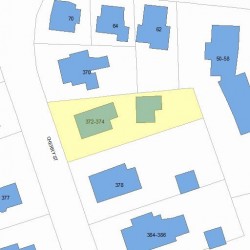 372 Cherry St, Newton, MA 02465 plot plan