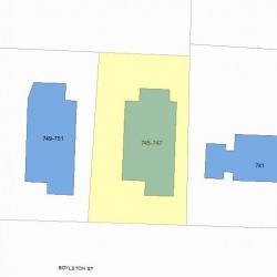 747 Boylston St, Newton, MA 02459 plot plan