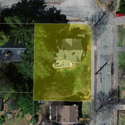 16 Hancock Ave, Newton, MA 02459 aerial view