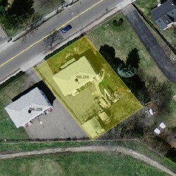 198 Lexington St, Newton, MA 02466 aerial view