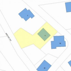11 Beecher Ter, Newton, MA 02459 plot plan