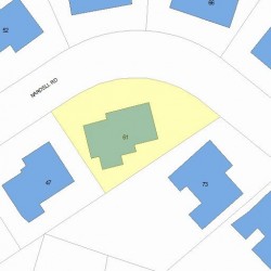 61 Nardell Rd, Newton, MA 02459 plot plan