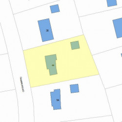 44 Gammons Rd, Newton, MA 02468 plot plan