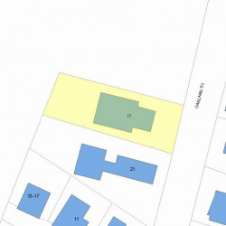 17 Oakland St, Newton, MA 02458 plot plan