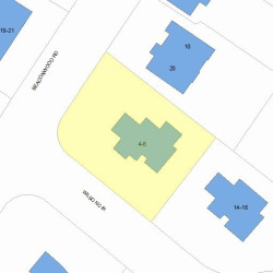 4 Wilson Cir, Newton, MA 02461 plot plan