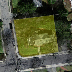386 Highland St, Newton, MA 02465 aerial view