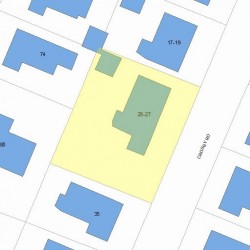 27 Crosby Rd, Boston, MA 02467 plot plan