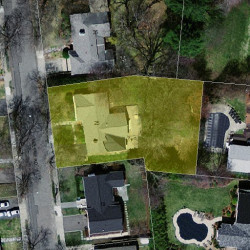 25 Helene Rd, Newton, MA 02468 aerial view