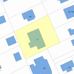 131 Bridge St, Newton, MA 02458 plot plan