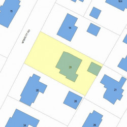 20 Nobscot Rd, Newton, MA 02459 plot plan