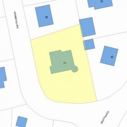 74 Kenwood Ave, Newton, MA 02459 plot plan