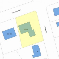 356 Newtonville Ave, Newton, MA 02460 plot plan