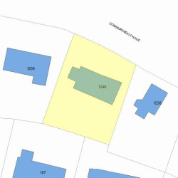 1246 Commonwealth Ave, Newton, MA 02465 plot plan