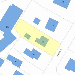 37 Hancock St, Newton, MA 02466 plot plan