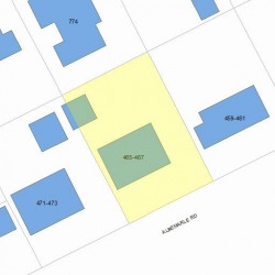 465 Albemarle Rd, Newton, MA 02460 plot plan