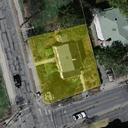 32 Harvard St, Newton, MA 02460 aerial view