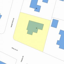 30 Winnetaska Rd, Newton, MA 02468 plot plan